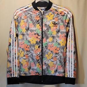 Adidas SST Track Jacket-Tropical Floral- Girls L